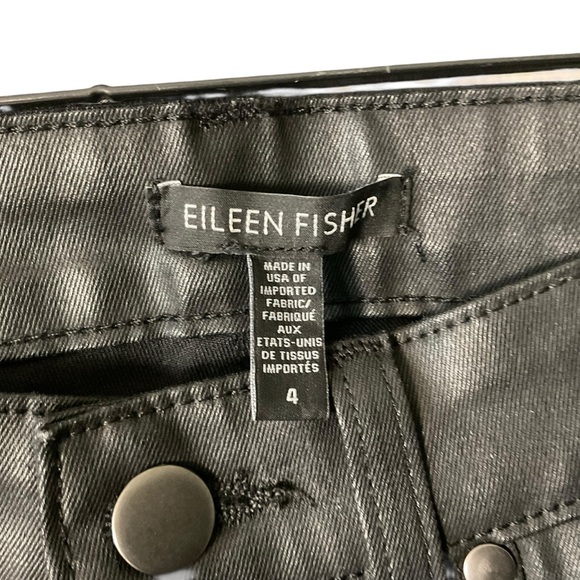 Eileen Fisher Women's Sleek Black Skinny Jeans - Picture 3 of 8